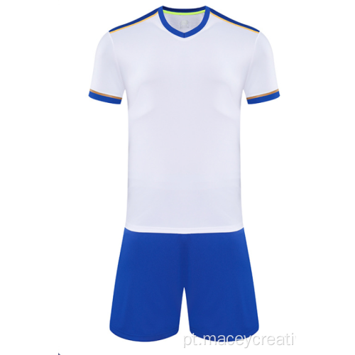 Kit de traje de uniforme de camisetas de futebol do time de design de design